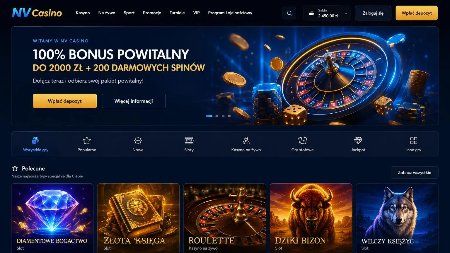 NV Casino – najpopularniejsze sloty online w katalogu gier